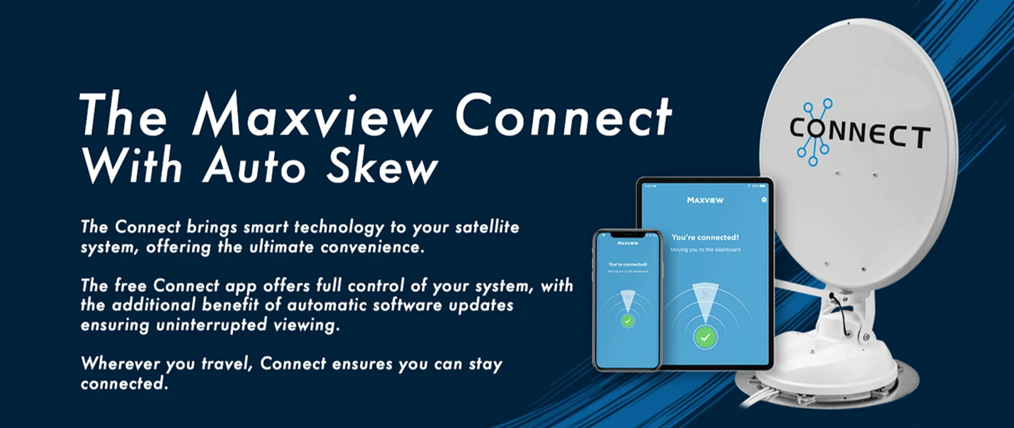 Maxview connect satellite systems for motorhomes and caravans